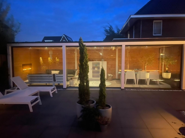 Baveno 110 elektrische inbouwhaard – moderne sfeerhaard met realistisch LED-vlambeeld en luxe afwerking