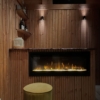 Baveno 110 elektrische inbouwhaard – moderne sfeerhaard met realistisch LED-vlambeeld en luxe afwerking