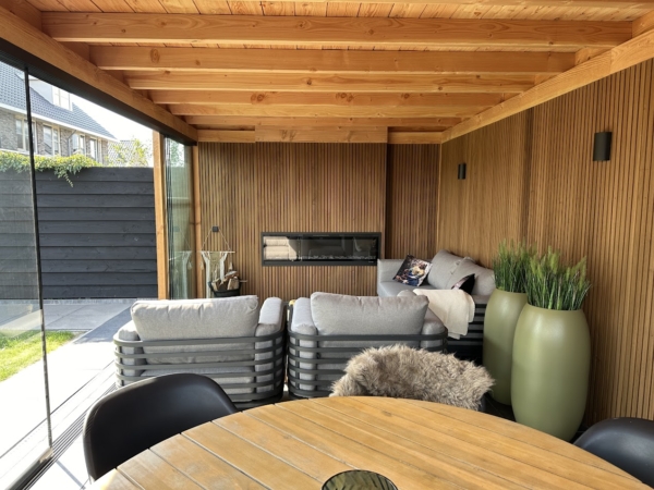 Baveno 150 elektrische inbouwhaard – moderne sfeerhaard met realistisch LED-vlambeeld en luxe afwerking