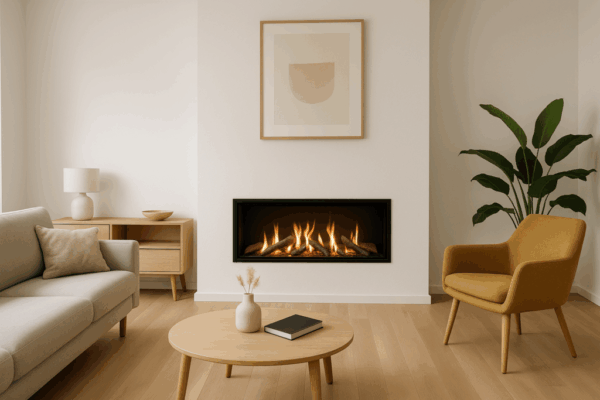 Ghiffa 106 elektrische inbouwhaard – luxe designhaard met realistisch LED-vlambeeld voor cinewalls