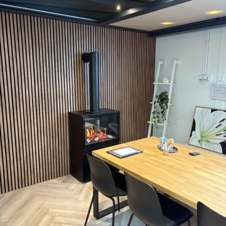 Como 68 vrijstaande elektrische sfeerhaard met realistisch vlambeeld – stijlvolle designhaard van Comfortable at Home