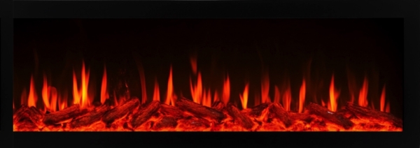 Ascona 200 elektrische inbouwhaard – stijlvolle fronthaard voor cinewalls en moderne interieurs