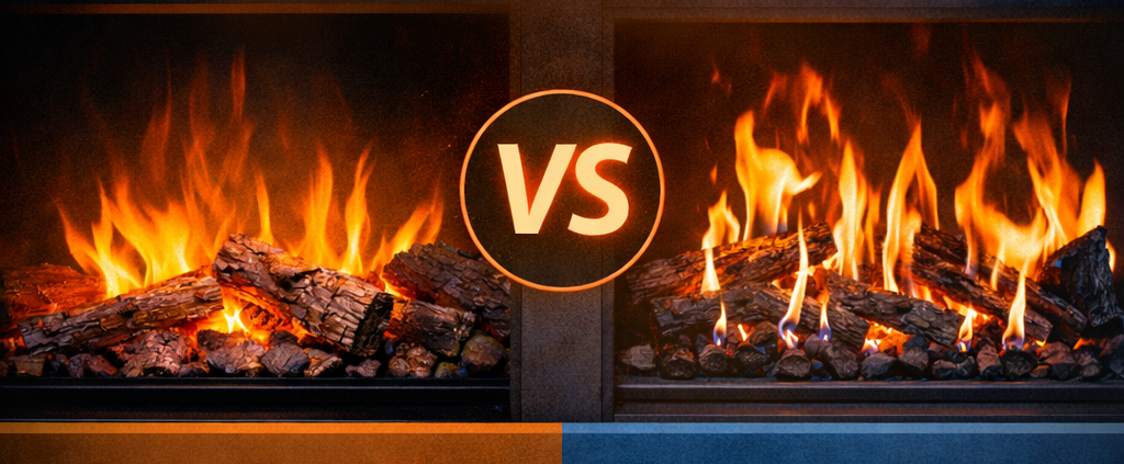 Comfortable at Home, elektrische haard versus gashaard