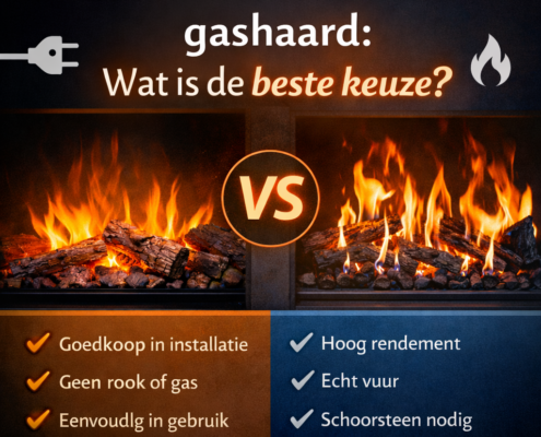 Comfortable at Home, elektrische haard versus gashaard