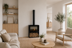 Comfortable at Home, Como 68 haard in scandinavisch interieur