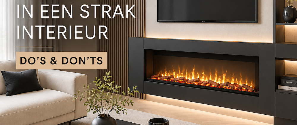 Comfortable at Home, zwarte haard in strak interieur