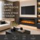 Comfortable at Home, zwarte haard in strak interieur