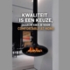 Moderne elektrische sfeerhaard van Comfortable at Home vervaardigd uit hoogwaardige duurzame materialen in een stijlvolle woonkamer.