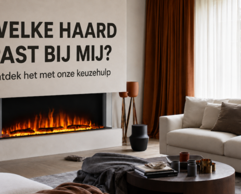 Keuzehulp voor het kiezen van een elektrische haard in een sfeervolle woonkamer